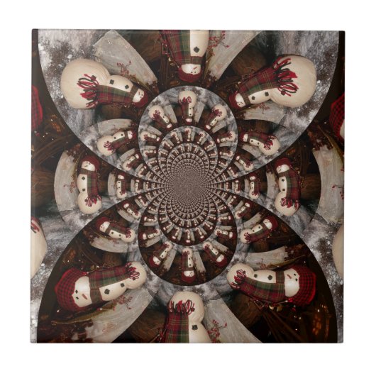 Amazing Snowman Tegeltje (Voorkant)