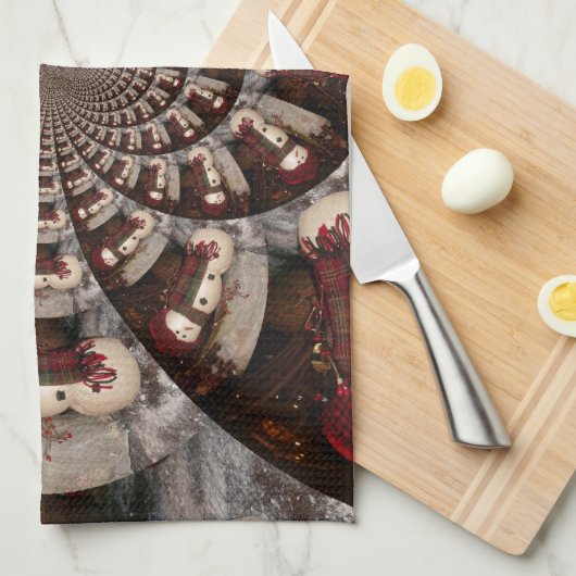 Amazing Snowman Theedoek (Quarter Fold)