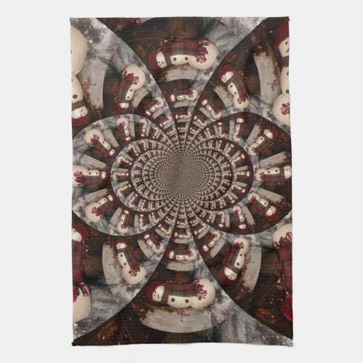 Amazing Snowman Theedoek (Verticaal)