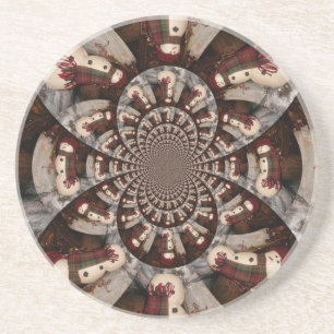 Amazing Snowman Zandsteen Onderzetter