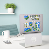 Amazing Solomon Islands Shapes National Symbols Sticker (Laptop op bureau)