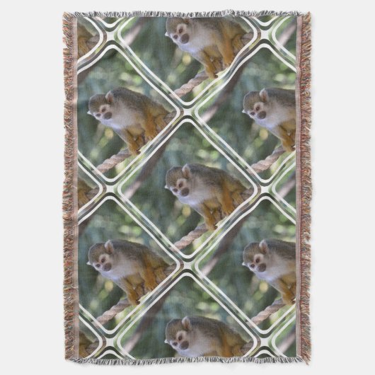 Amazing Squirrel Monkey Deken (Voorkant Verticaal)