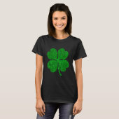 Amazing St Patrick's Day Irish Giltter Shamrock M T-shirt (Voorkant volledig)