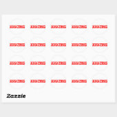 Amazing Stamp Ronde Sticker (Vel)