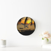 Amazing Sunset aan het strand Ronde Klok (Huis)