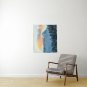 Amazing sunset boven berg Triglav, Slovenië Wandkleed (In situ)