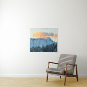 Amazing sunset boven berg Triglav, Slovenië Wandkleed (In Situ (horizontaal))