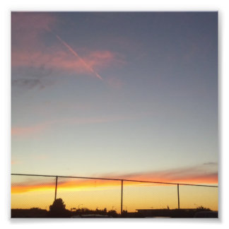 Amazing Sunset in Californië Foto Afdruk