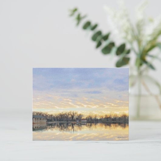 Amazing Sunset over Washington Park Denver CO Briefkaart (Staand voorkant)