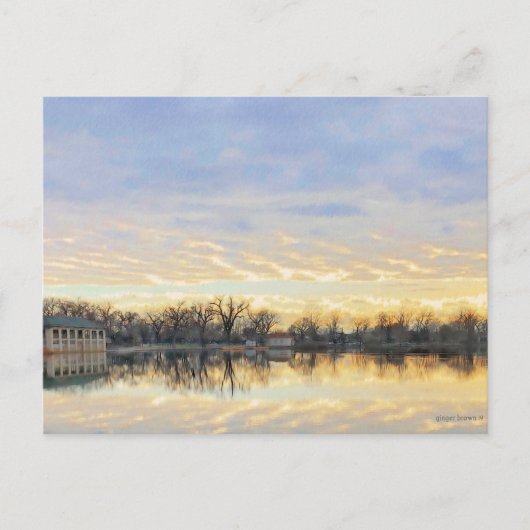 Amazing Sunset over Washington Park Denver CO Briefkaart (Voorkant)