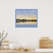 Amazing Sunset over Washington Park Denver CO Poster (Keuken)