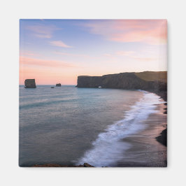 Amazing sunset uitzicht in IJsland Magneet