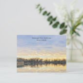 Amazing Sunset, Washington Park Lake, Denver CO Briefkaart (Staand voorkant)