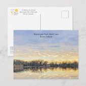 Amazing Sunset, Washington Park Lake, Denver CO Briefkaart (Voorkant / Achterkant)