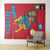 Amazing Superheld Birthday Photo Perfect Kinder Wandkleed (In Situ (horizontaal))