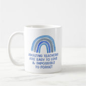 Amazing Teachers are Easy to Love Blue Rainbow Koffiemok (Links)