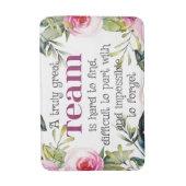 Amazing Team thank you quote office wall art Badmat (Voorkant Verticaal)