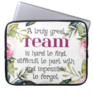 Amazing Team thank you quote office wall art Laptop Sleeve