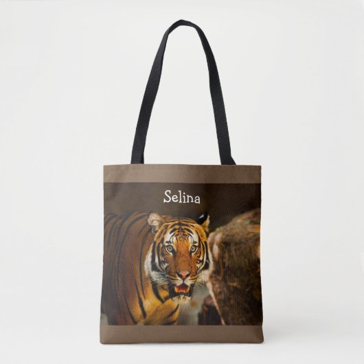 Amazing Tiger afbeelding Tote Bag (Voorkant)