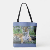 Amazing Tiger afbeelding Tote Bag (Achterkant)