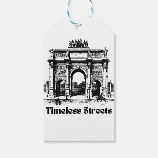 Amazing Timeless streets Cadeaulabel (Achterkant)