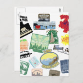 Amazing Travel Collage Briefkaart (Voorkant / Achterkant)