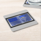 Amazing Tribute American Paratrooper Flag Kartonnen Onderzetters (Schuin)