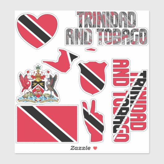 Amazing Trinidad en Tobago - Nationaal symbool Sticker (Vel)