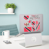 Amazing Trinidad en Tobago - Nationaal symbool Sticker (Laptop op bureau)