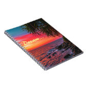 Amazing Tropical Ocean Palm Sunset Dream Notitieboek (Rechterzijde)