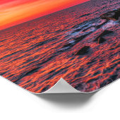 Amazing Tropical Ocean Palm Sunset Dream Poster (Hoek)