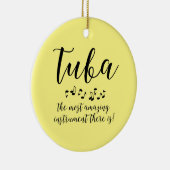 Amazing Tuba Musical Instrument Keramisch Ornament (Rechts)