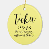 Amazing Tuba Musical Instrument Keramisch Ornament (Links)