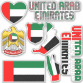 Amazing United Arab Emirates Shapes National Sticker (Voorkant)