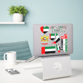 Amazing United Arab Emirates Shapes National Sticker (Laptop op bureau)
