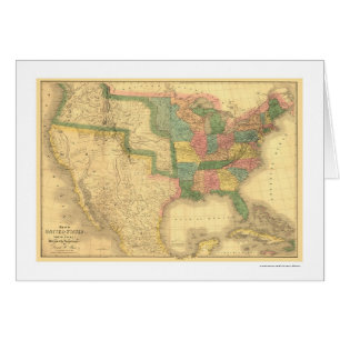 Amazing US America Map 1839