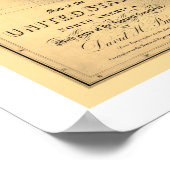 Amazing US America Map 1839 Poster (Hoek)