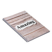 AMAZING VAN het woord op papier. Woorden AM Notitieboek (Rechterzijde)