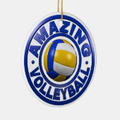 Amazing Volleyball Keramisch Ornament (Rechts)