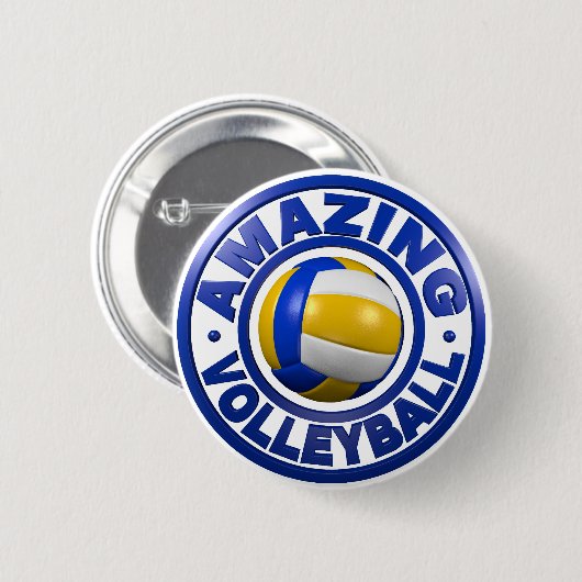 Amazing Volleyball Ronde Button 5,7 Cm (Voorkant /achterkant)