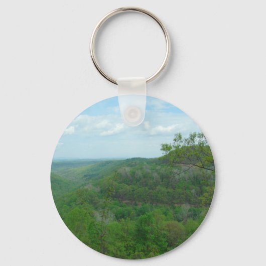 Amazing West Virginia Mountain Uitzicht Sleutelhanger (Voorkant)
