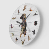 Amazing Wildlife Collage Labrador Retriever Grote Klok (Hoek)