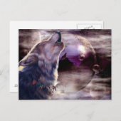 Amazing Wolf Song Briefkaart (Voorkant / Achterkant)