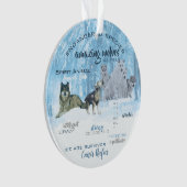 Amazing Wolves Typografie | Gepersonaliseerd Ornament (voorkant)