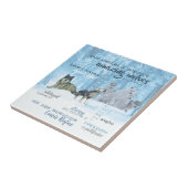 Amazing Wolves Typografie | Gepersonaliseerd Tegeltje (Zijkant)