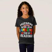 Amazing Year of Reading Back To School Gift Studen T-shirt (Voorkant volledig)