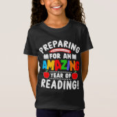 Amazing Year of Reading Back To School Gift Studen T-shirt (Voorkant)