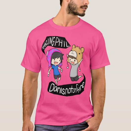 Amazingphil en Danisnotonfire T-shirt (Voorkant)