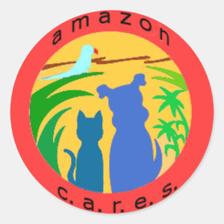 Amazon Cares Logo Stickers