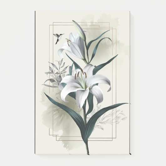 Amazon Lily Art – Gouden & Scandinavische stijl Post-it® Notes (Voorkant)